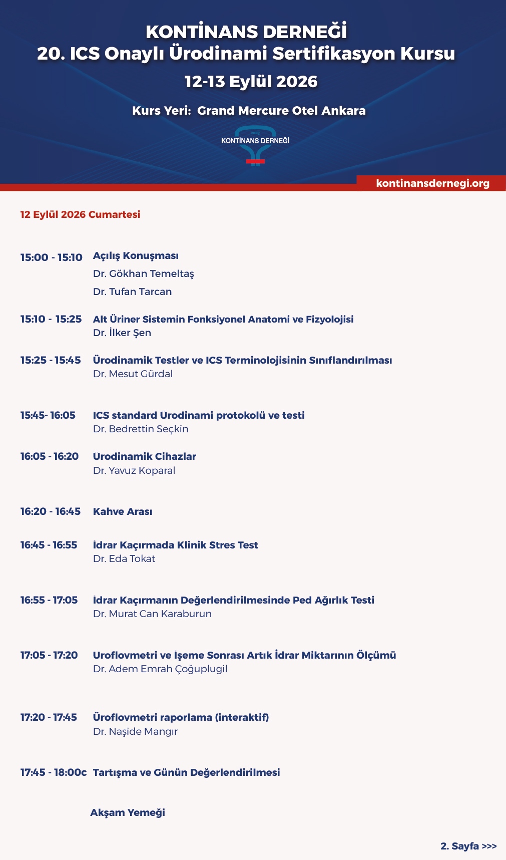 20. ICS Onaylı Ürodinami Sertifikasyon Kursu-01