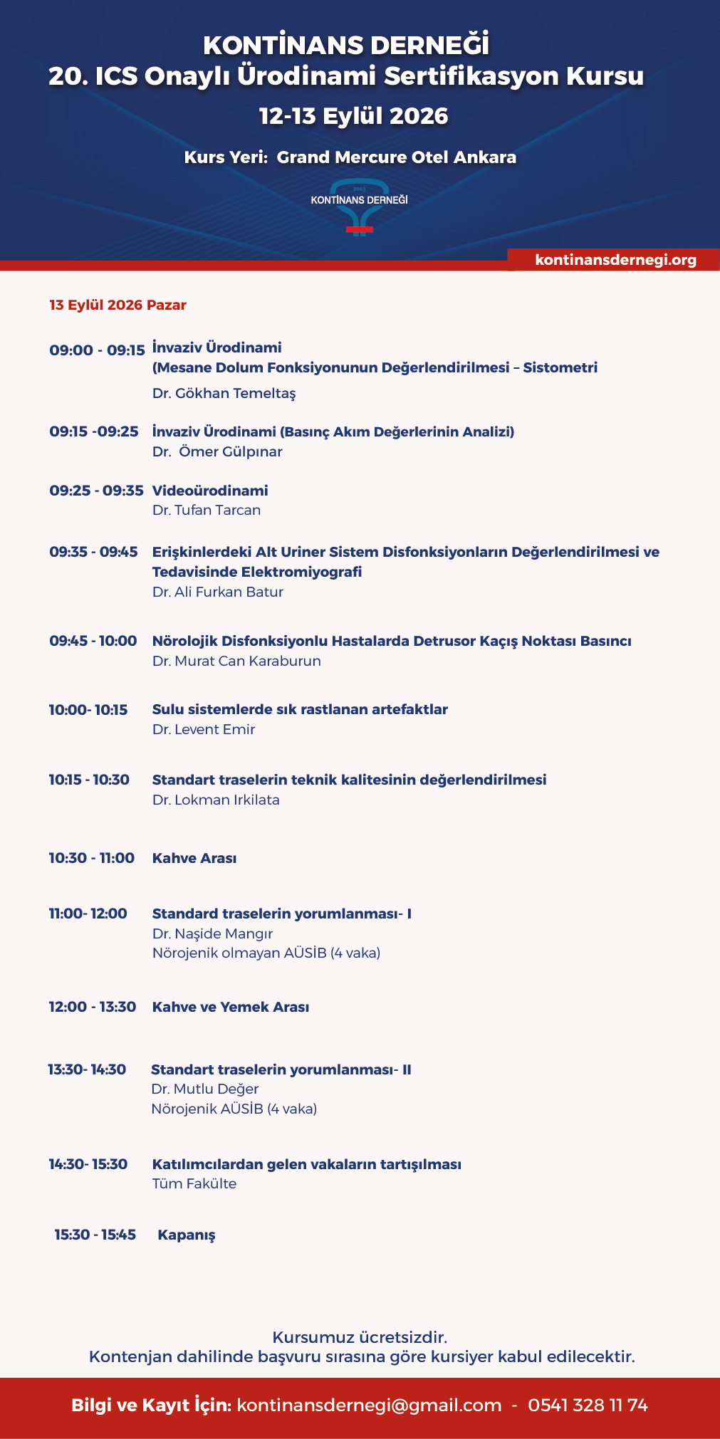 20. ICS Onaylı Ürodinami Sertifikasyon Kursu-02